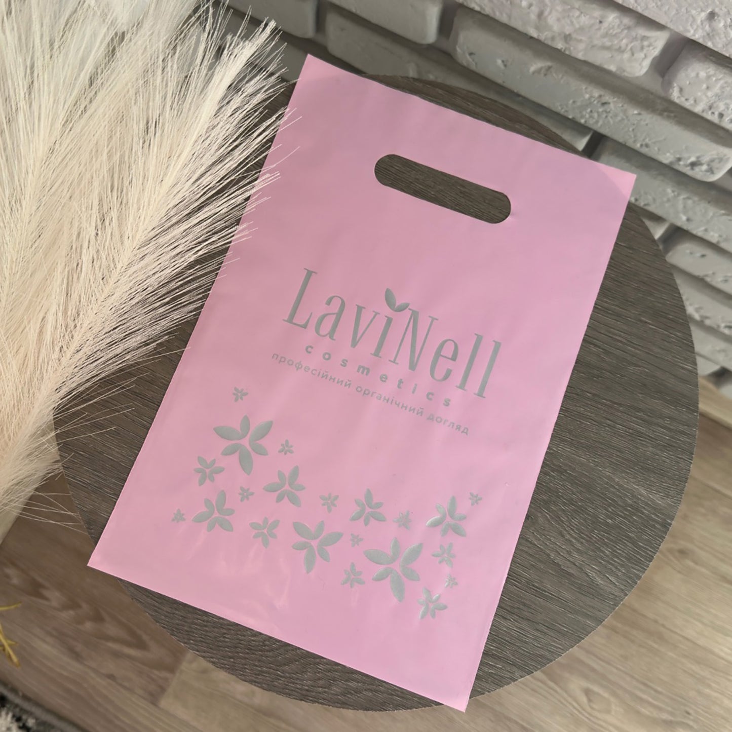 Custom Plastic Shopping Bags 20x30cm (7.9x11.8in) Pink