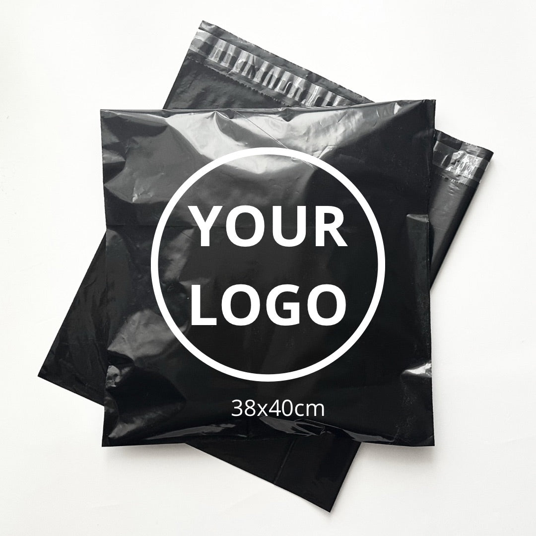 Poly Mailers shipping bag 38х40cm (14.9x15.7in) Black