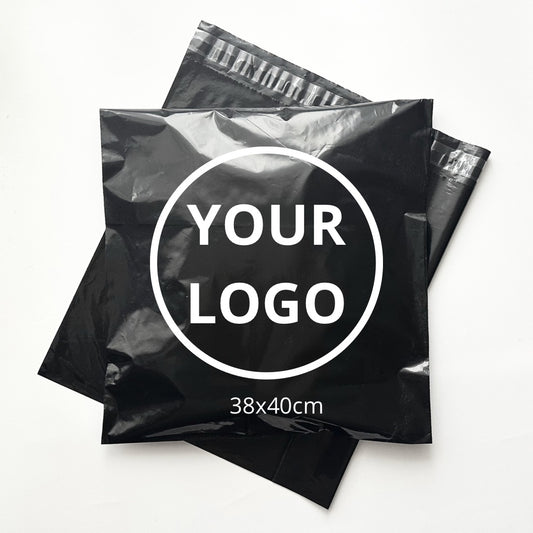 Poly Mailers shipping bag 38х40cm (14.9x15.7in) Black