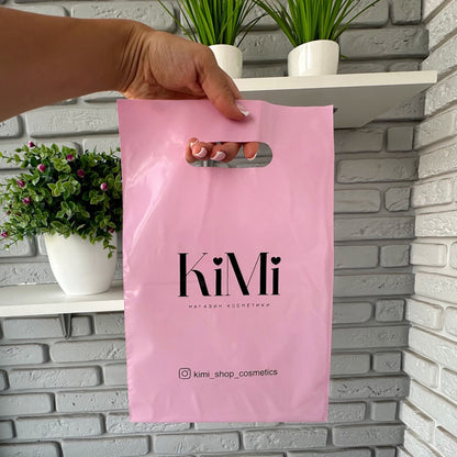 Custom Plastic Shopping Bags 20x30cm (7.9x11.8in) Pink
